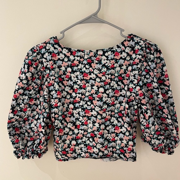 Urban Outfitters Puff Sleeve Wrap Top - Picture 3 of 3